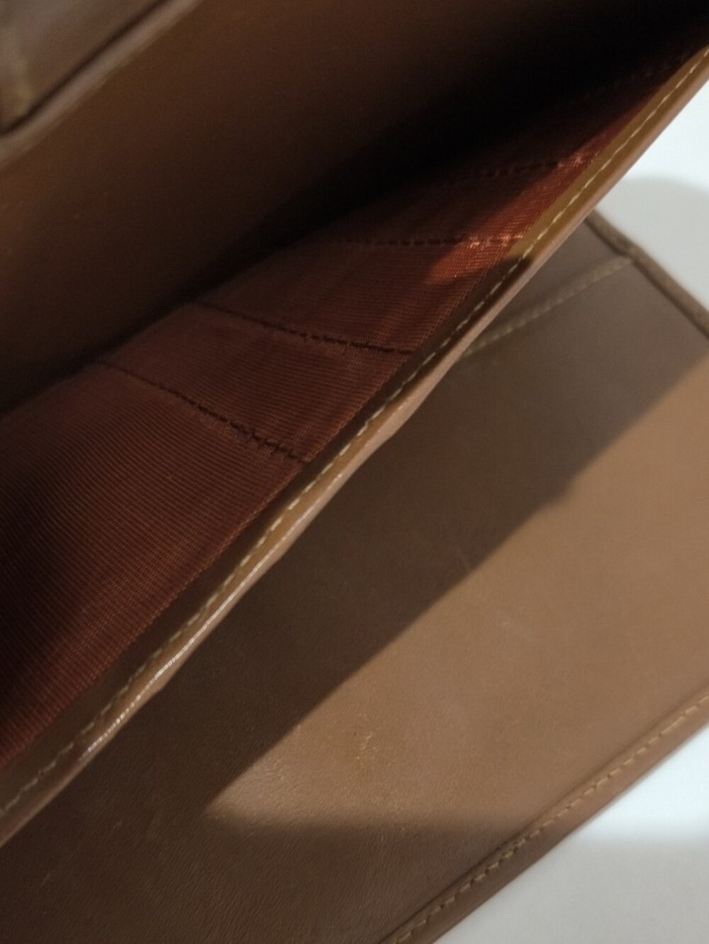 Ferragamo Brown Leather Envelope Wallet - Picture 7 of 15
